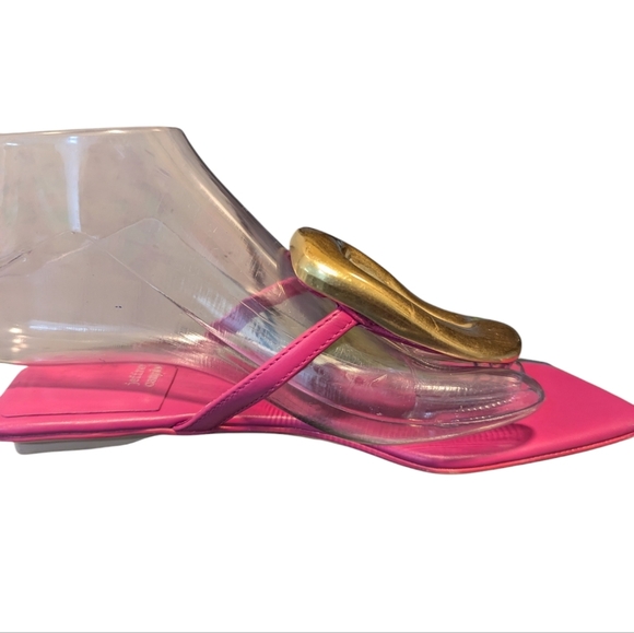Jeffrey Campbell: Linques-2 in Fuchsia Gold Shoes ... Size 5 - Picture 2 of 7